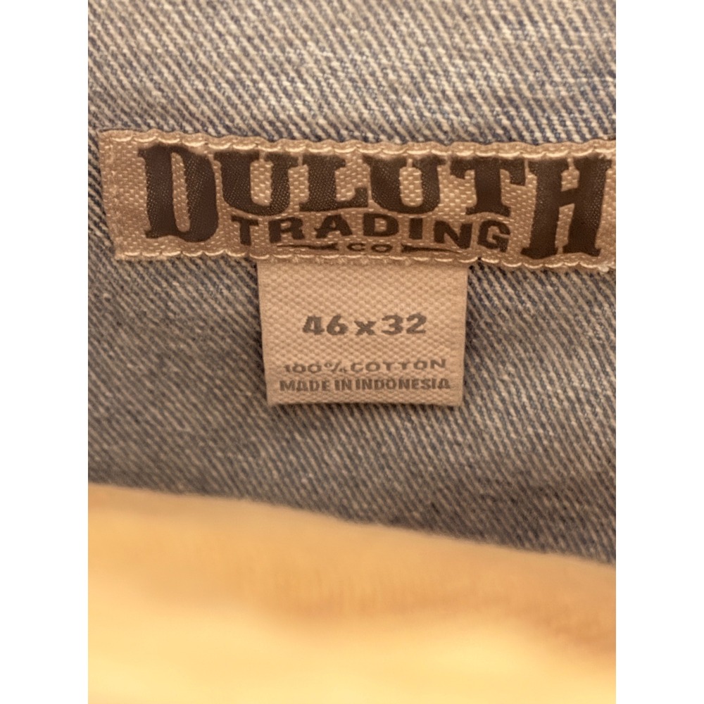 Duluth Trading Co‎ Mens Jeans Light Wash Denim Straight Fit 46x32 - Picture 4 of 12